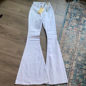 White Bell Bottoms